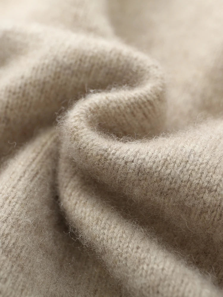 Choice High Quality Men Zipper Wool Cardigan Cashmere Sweater Autumn Winter Thick Smart Casual 100% Merino Wool Knitwear Tops